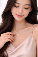 Colar Choker Zircon Redondo em Prata 925