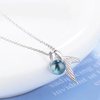 Colar Cauda de Sereia em Prata 925 com Cristal