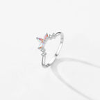 Anel Coroa Rainbow Fire em Prata 925