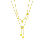 Colar Pingente Redondo com Números Romanos